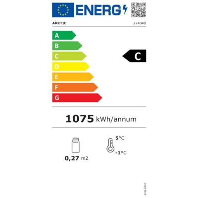 Stojan na Sushi, Arktic, Kapacita: 5x GN 1/2 (V)40 mm (včetně nádob)., Černá, 230V/190W, 1800x420x(H)265mm | 274040